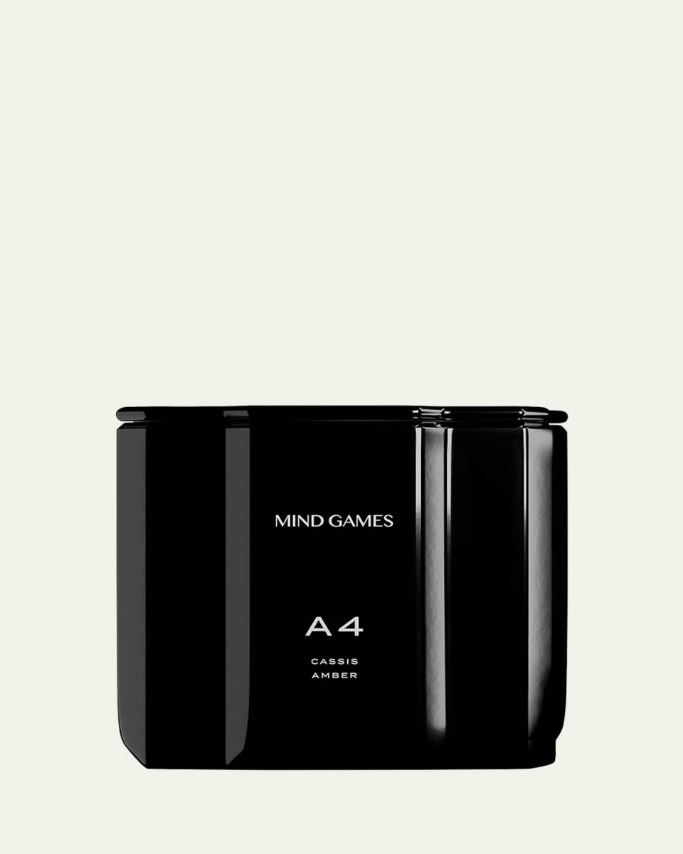 A4 Black Queen Cassis Amber Luxury Candle, 10 oz.
